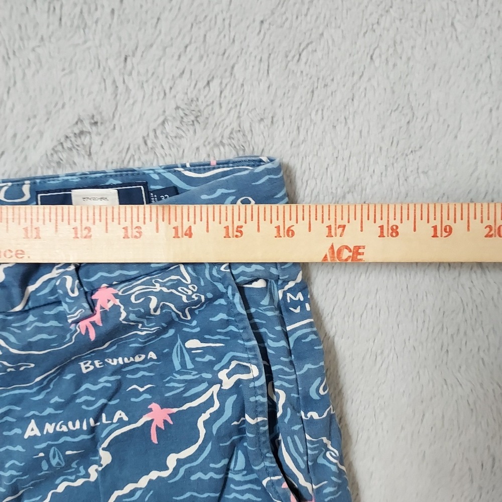 Vineyard Vines Shorts Mens 32 Island Map Graphic Blue Marthas Vineyard Beach - Picture 6 of 9